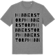 Mid Heather Gray t-shirt med Hinnerstorp ordlek t-shirt