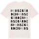 Vintage White t-shirt med Hinsegården ordlek t-shirt