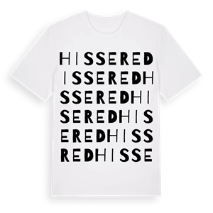 Hissered ordlek t-shirt – ekologisk bomull t-shirt från Pinshirt