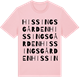 Pink Cotton t-shirt med Hissingsgården ordlek t-shirt