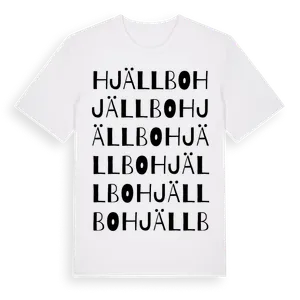 Hjällbo ordlek t-shirt – ekologisk bomull t-shirt från Pinshirt