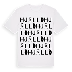 Hjällö ordlek t-shirt – ekologisk bomull t-shirt från Pinshirt