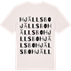 Vintage White t-shirt med Hjällsbo ordlek t-shirt