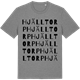 Mid Heather Gray t-shirt med Hjälltorp ordlek t-shirt