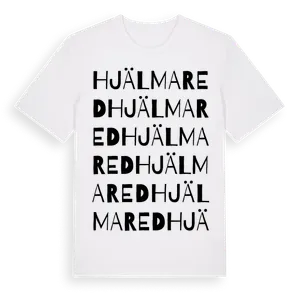 Hjälmared ordlek t-shirt – ekologisk bomull t-shirt från Pinshirt
