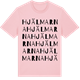 Pink Cotton t-shirt med Hjälmarna ordlek t-shirt