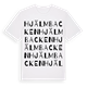 White t-shirt med Hjälmbacken ordlek t-shirt