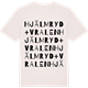 Vintage White t-shirt med Hjälmryd + Vralen ordlek t-shirt