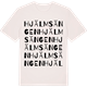 Vintage White t-shirt med Hjälmsängen ordlek t-shirt