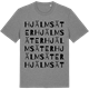 Mid Heather Gray t-shirt med Hjälmsäter ordlek t-shirt