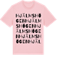 Pink Cotton t-shirt med Hjälmshögen ordlek t-shirt