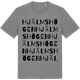 Mid Heather Gray t-shirt med Hjälmshögen ordlek t-shirt
