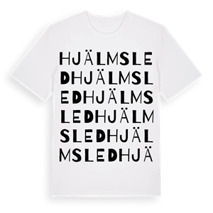 Hjälmsled ordlek t-shirt – ekologisk bomull t-shirt från Pinshirt