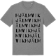 Mid Heather Gray t-shirt med Hjälmvik ordlek t-shirt