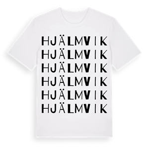 Hjälmvik ordlek t-shirt – ekologisk bomull t-shirt från Pinshirt