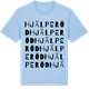 Blue Soul t-shirt med Hjälperöd ordlek t-shirt