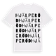 Hjälperöd ordlek t-shirt