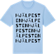 Blue Soul t-shirt med Hjälpesten ordlek t-shirt