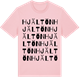 Pink Cotton t-shirt med Hjältön ordlek t-shirt