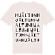 Vintage White t-shirt med Hjältum ordlek t-shirt