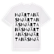 White t-shirt med Hjärtanäs ordlek t-shirt