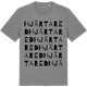 Mid Heather Gray t-shirt med Hjärtared ordlek t-shirt