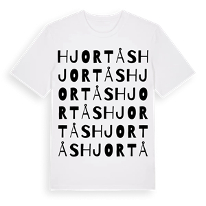 Hjortås ordlek t-shirt – ekologisk bomull t-shirt från Pinshirt