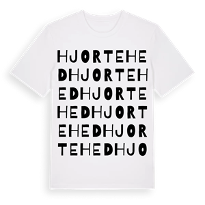 Hjortehed ordlek t-shirt – ekologisk bomull t-shirt från Pinshirt