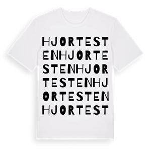 Hjortesten ordlek t-shirt – ekologisk bomull t-shirt från Pinshirt