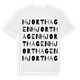 White t-shirt med Hjorthagen ordlek t-shirt