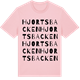 Pink Cotton t-shirt med Hjortsbacken ordlek t-shirt