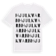 White t-shirt med Hjulkvarn ordlek t-shirt