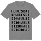 Mid Heather Gray t-shirt med Hjulsered ordlek t-shirt