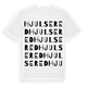 Hjulsered ordlek t-shirt