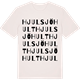 Vintage White t-shirt med Hjulsjöhult ordlek t-shirt