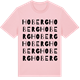 Pink Cotton t-shirt med Hoberg ordlek t-shirt