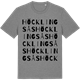 Mid Heather Gray t-shirt med Höcklingsås ordlek t-shirt
