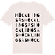 Vintage White t-shirt med Höcklingsås ordlek t-shirt