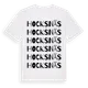 White t-shirt med Hocksnäs ordlek t-shirt