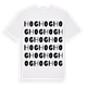 White t-shirt med Hog ordlek t-shirt