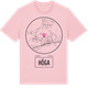 Pink Cotton t-shirt med Höga t-shirt