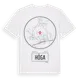 White t-shirt med Höga t-shirt