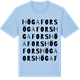 Blue Soul t-shirt med Högafors ordlek t-shirt