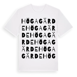 Högagärde ordlek t-shirt – ekologisk bomull t-shirt från Pinshirt