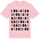 Pink Cotton t-shirt med Högagärde ordlek t-shirt