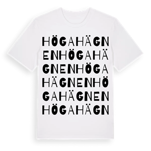 Högahägnen ordlek t-shirt – ekologisk bomull t-shirt från Pinshirt