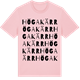 Pink Cotton t-shirt med Högakärr ordlek t-shirt