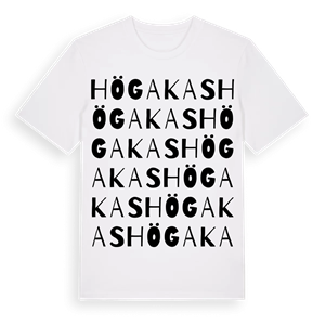 Högakas ordlek t-shirt – ekologisk bomull t-shirt från Pinshirt
