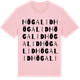 Pink Cotton t-shirt med Högalid ordlek t-shirt