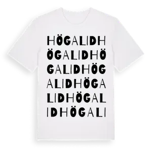 Högalid ordlek t-shirt – ekologisk bomull t-shirt från Pinshirt